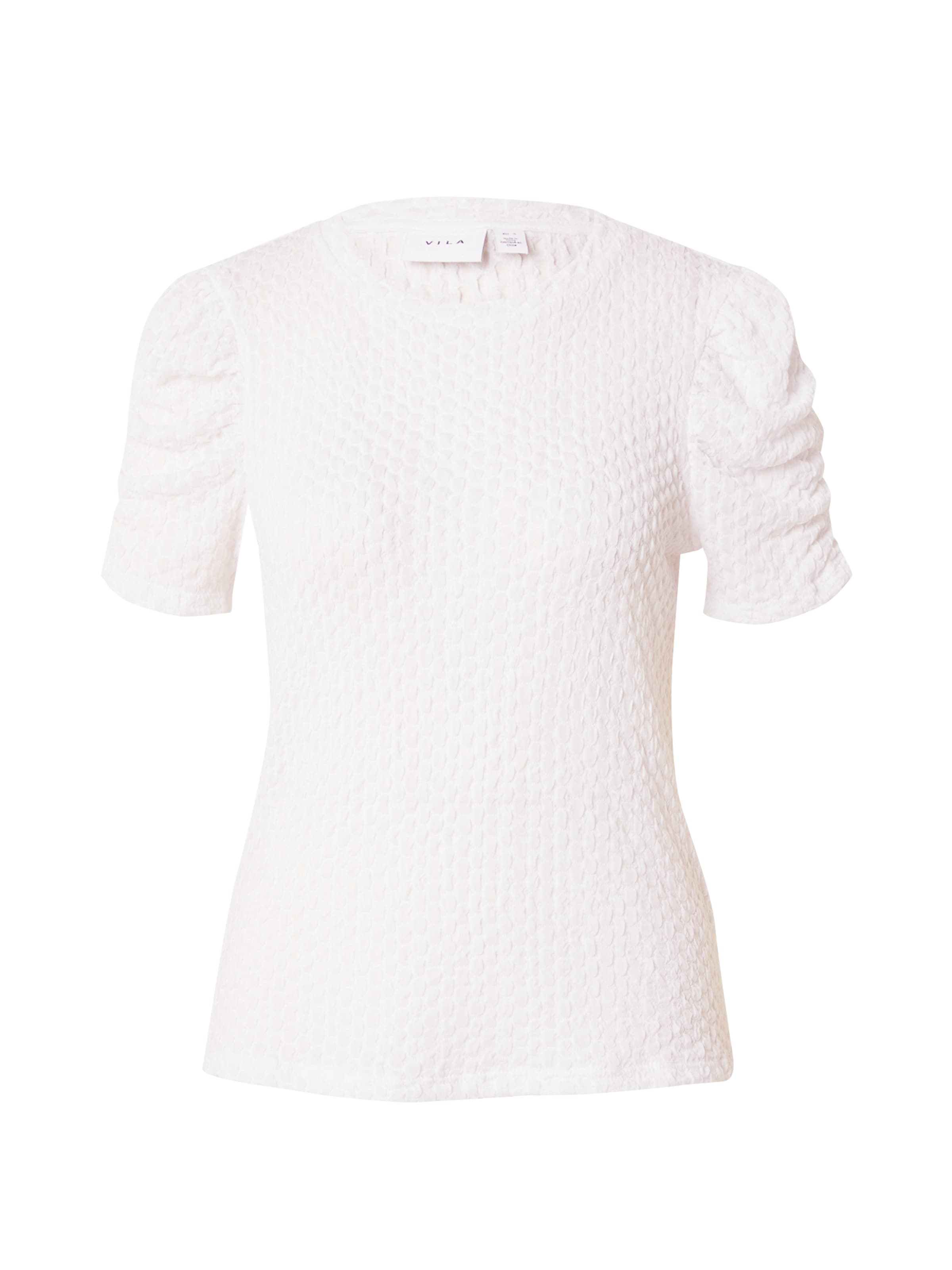 VILA Топ 'VIANINE' в бяло: отпред