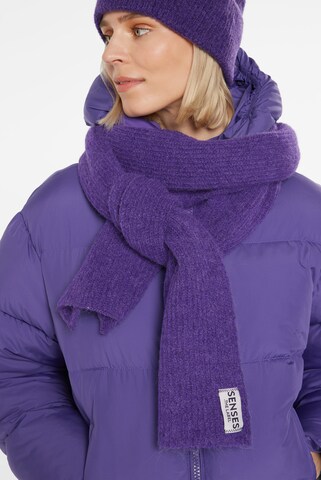 SENSES.THE LABEL Scarf in Purple: front