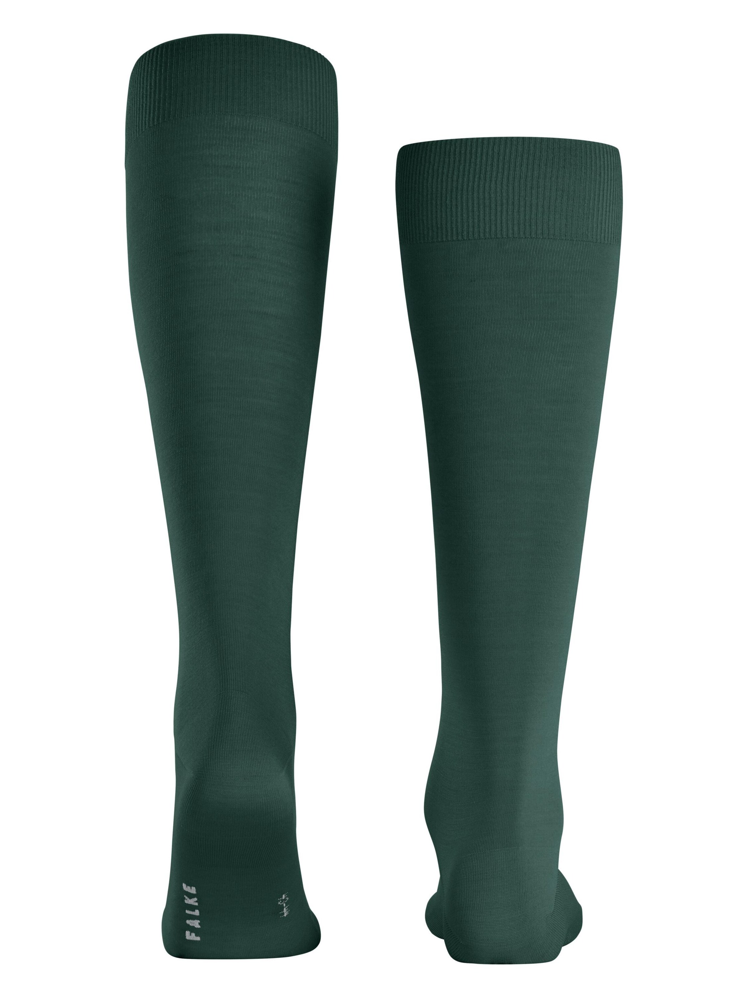 FALKE Knee High Socks 'ClimaWool' in Green
