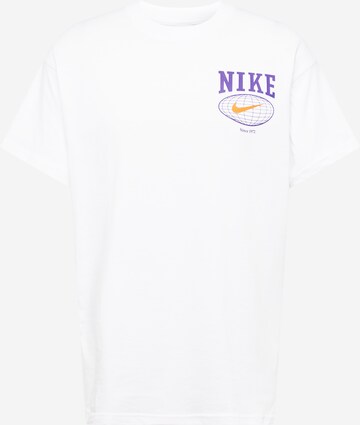 T-Shirt Nike Sportswear en blanc : devant