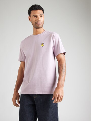 T-Shirt 'Lazy Sunny Day' Iriedaily en violet : devant