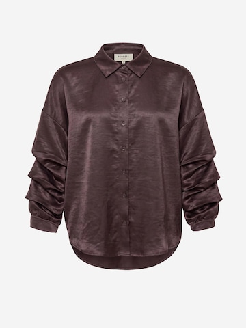 Honnête Atelier Blouse 'Anastasia' in Bruin
