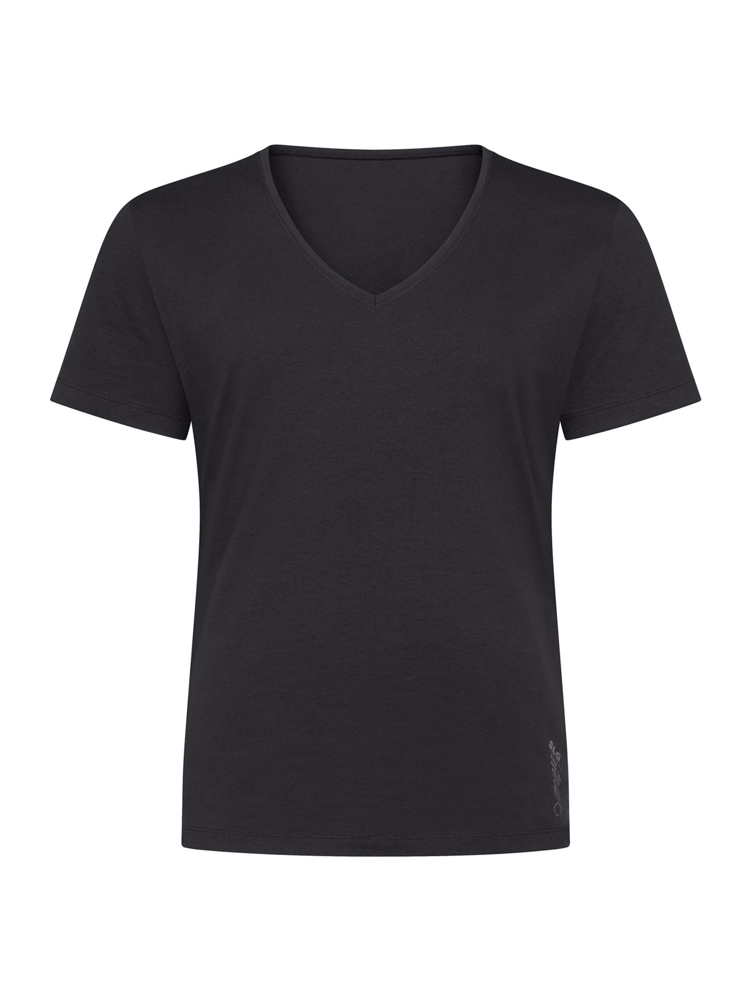 SLOGGI V-Shirt ' SLG Base ' in Schwarz: Vorderseite