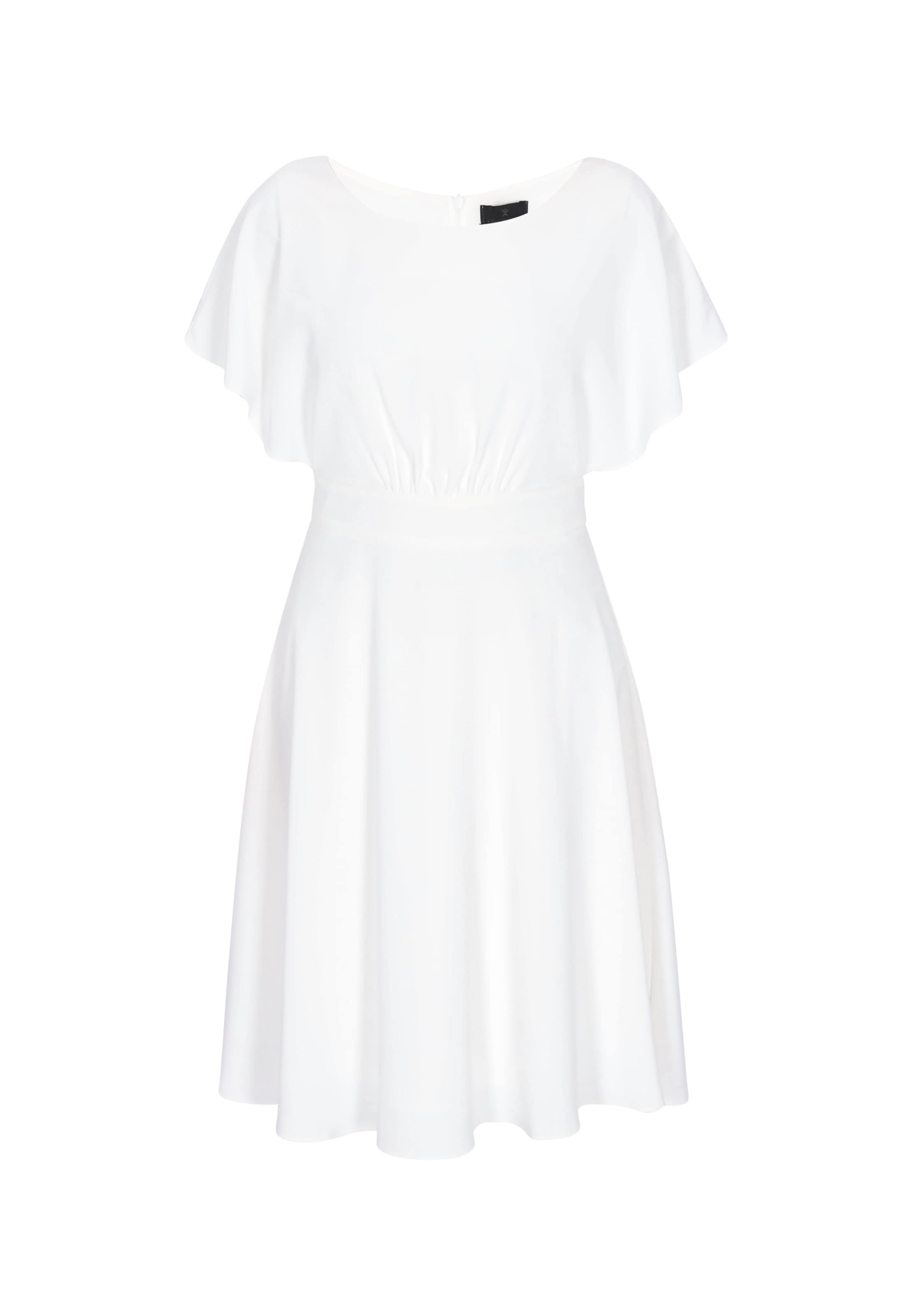 DreiMaster Klassik - Vestido de verano en blanco: frente