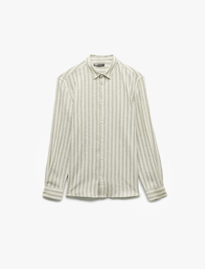 Koton Button Up Shirt in Pastel green / White, Item view