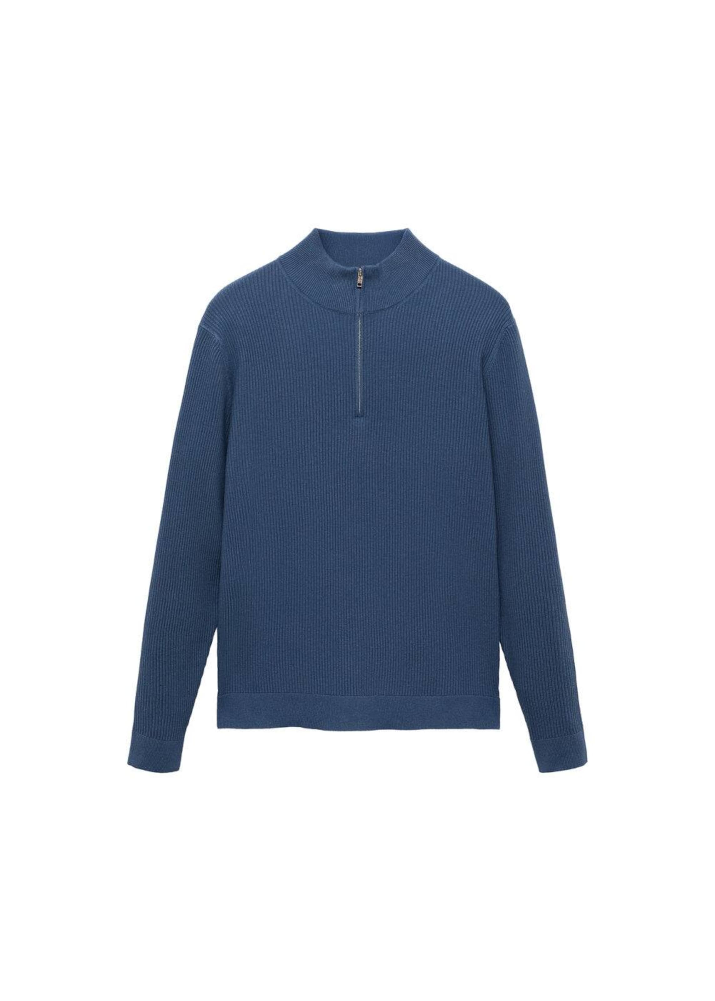 MANGO MAN Sweater 'Antiguap' in Blue: front