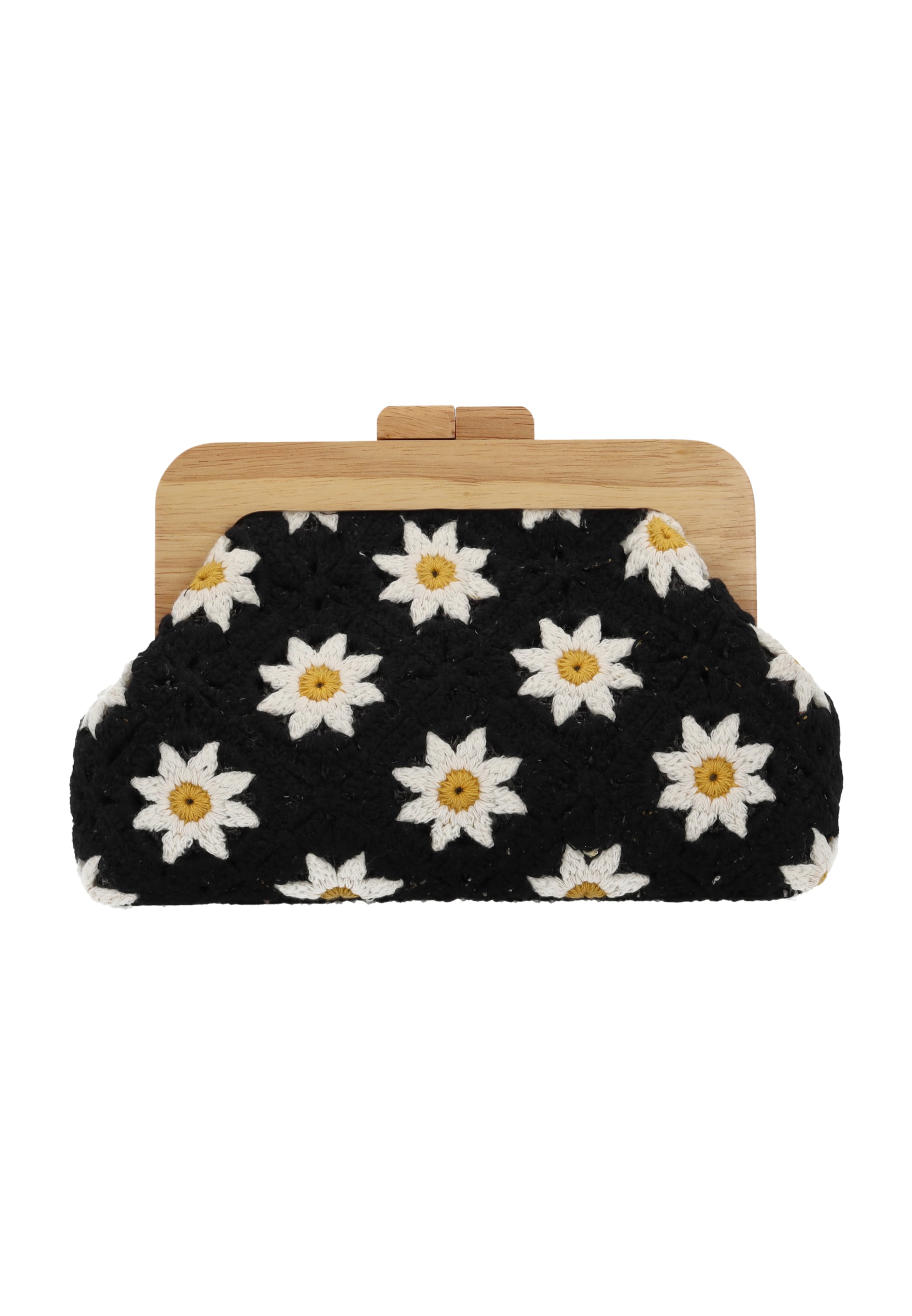 MYMO Clutch in Black: front