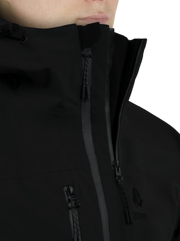 Guggen Mountain Weatherproof jacket 'Allwetter Jacke HD09 3-Lagen Hardshell Wanderjacke' in Black