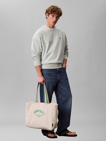 Calvin Klein Jeans Sweatshirt 'Relaxed' in Grijs