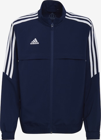 ADIDAS PERFORMANCE Athletic Jacket in Blue: front