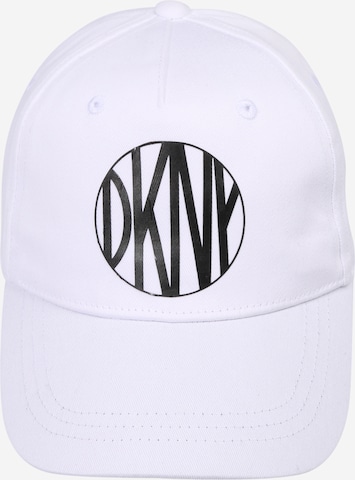 Chapeau DKNY en blanc : devant