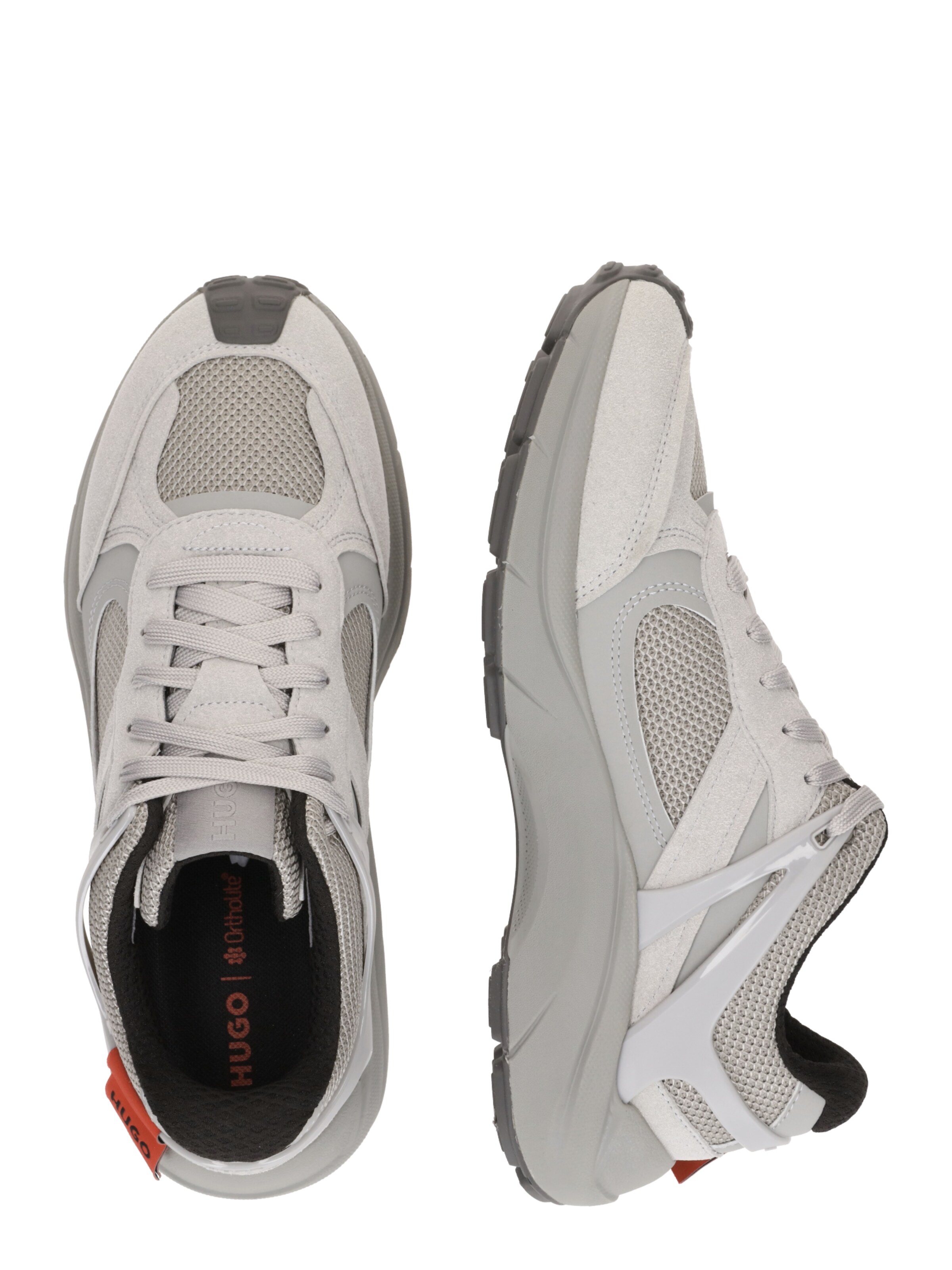 HUGO Σνίκερ χαμηλό σε γκρι