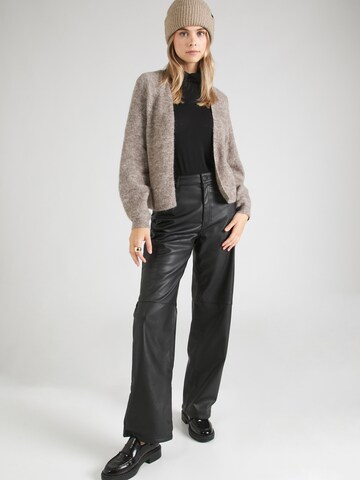 Lindex Gebreid vest 'Mandy' in Bruin