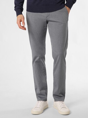 Alberto Slim fit Chino Pants 'Lou-J' in Grey: front