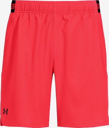 UNDER ARMOUR Workout Pants 'Vanish' in Red: front