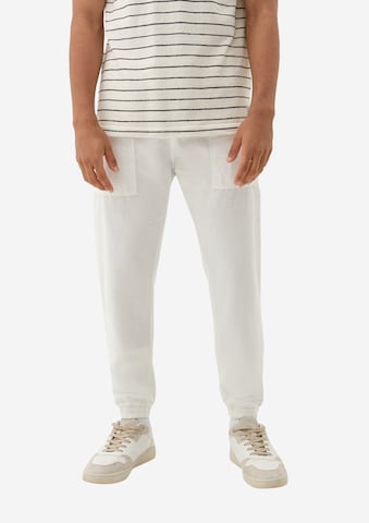 Effilé Pantalon QS en beige : devant