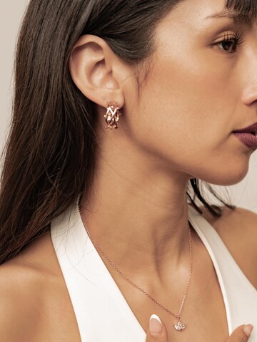 Hey Happiness - Pendientes 'Bubble Twist Hoop' en oro