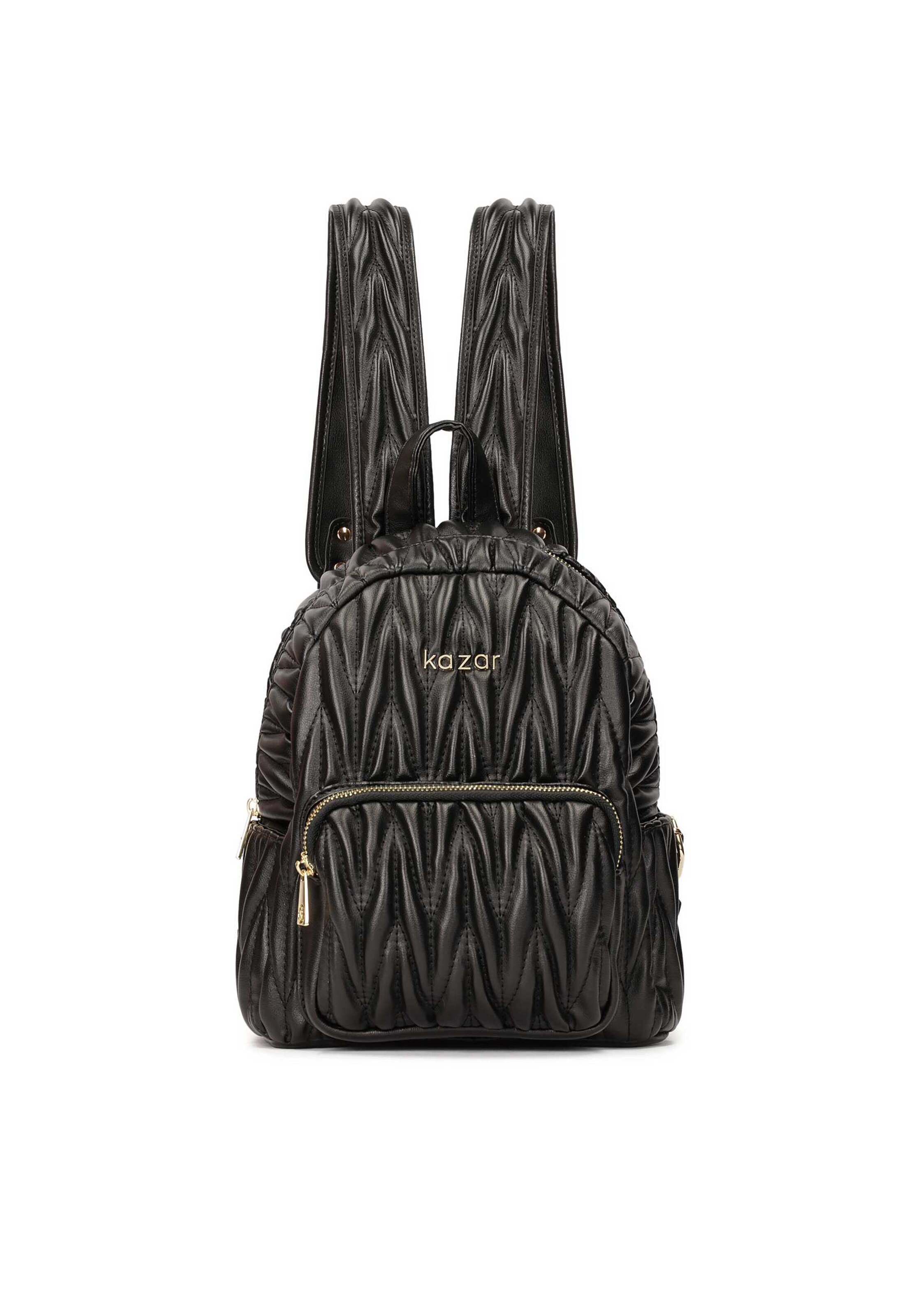 Kazar Backpack in Black: front