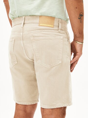 ARMEDANGELS Regular Jeans Shorts AARVO in Beige