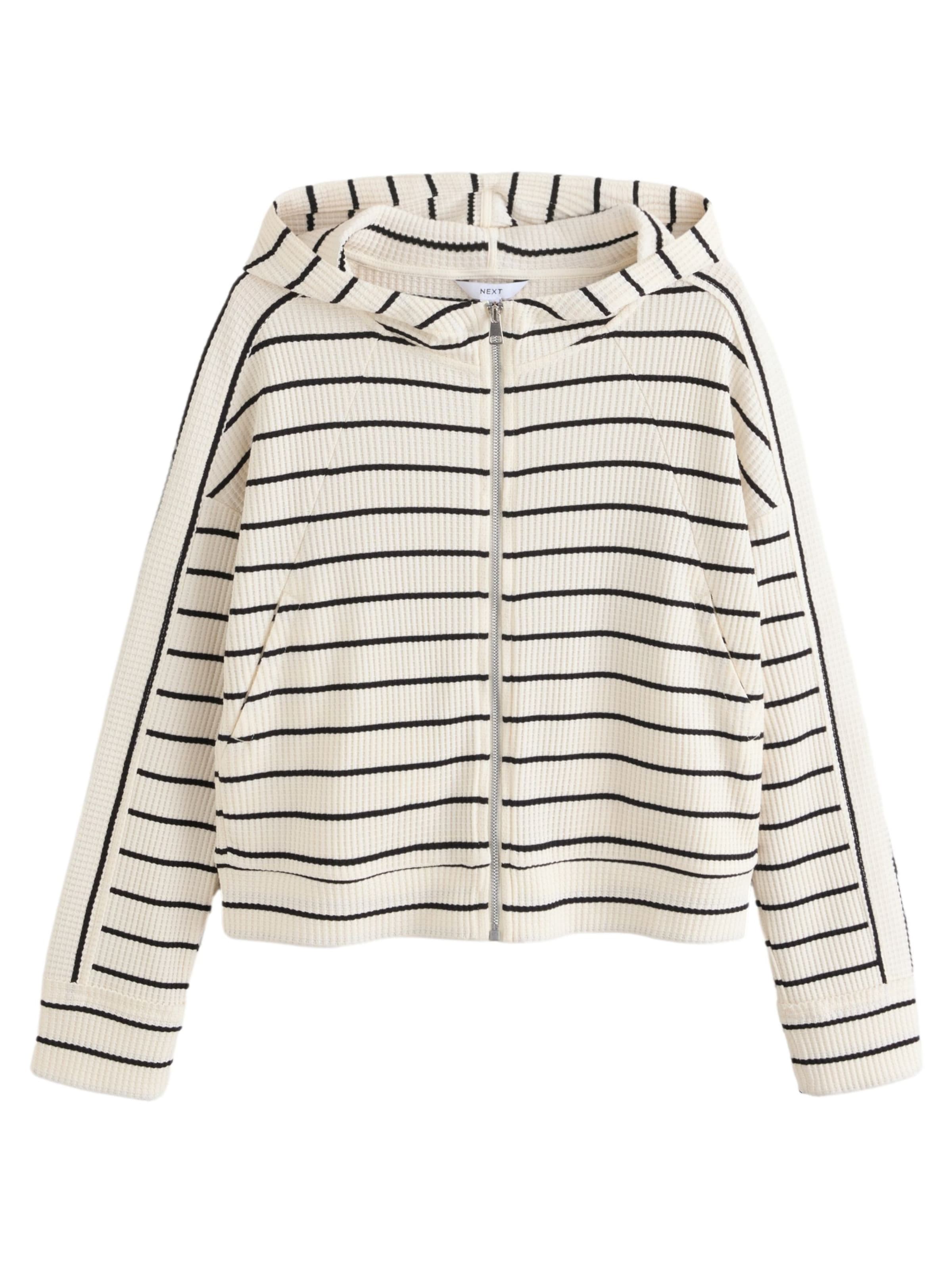 Next Πλεκτή ζακέτα σε λευκό: μπροστά