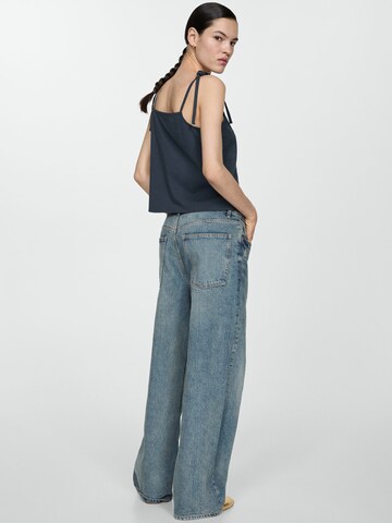 MANGO Top 'LAZO' | modra barva