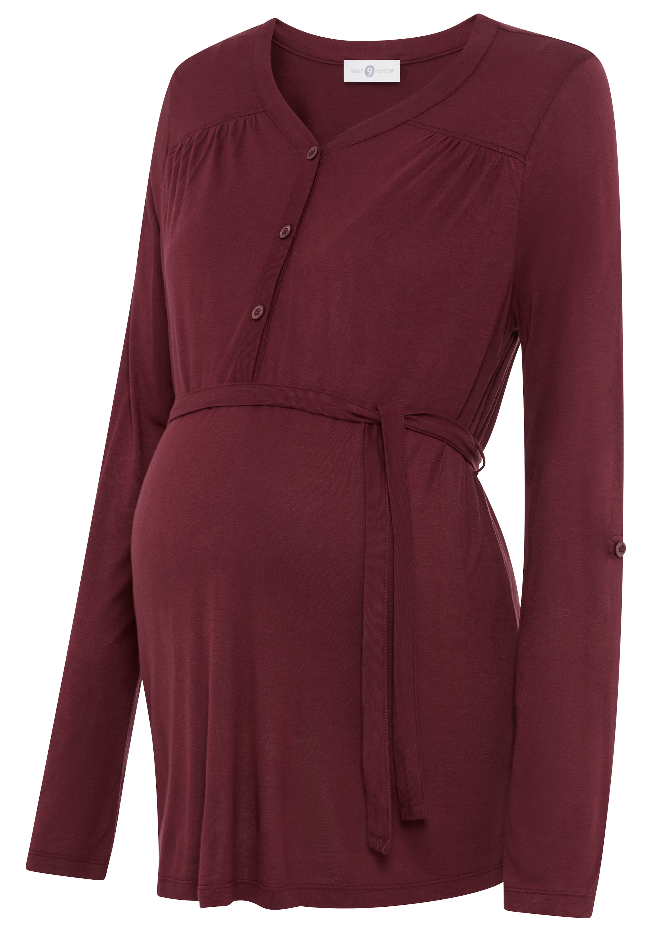 Neun Monate Shirt in Bordeaux, Item view