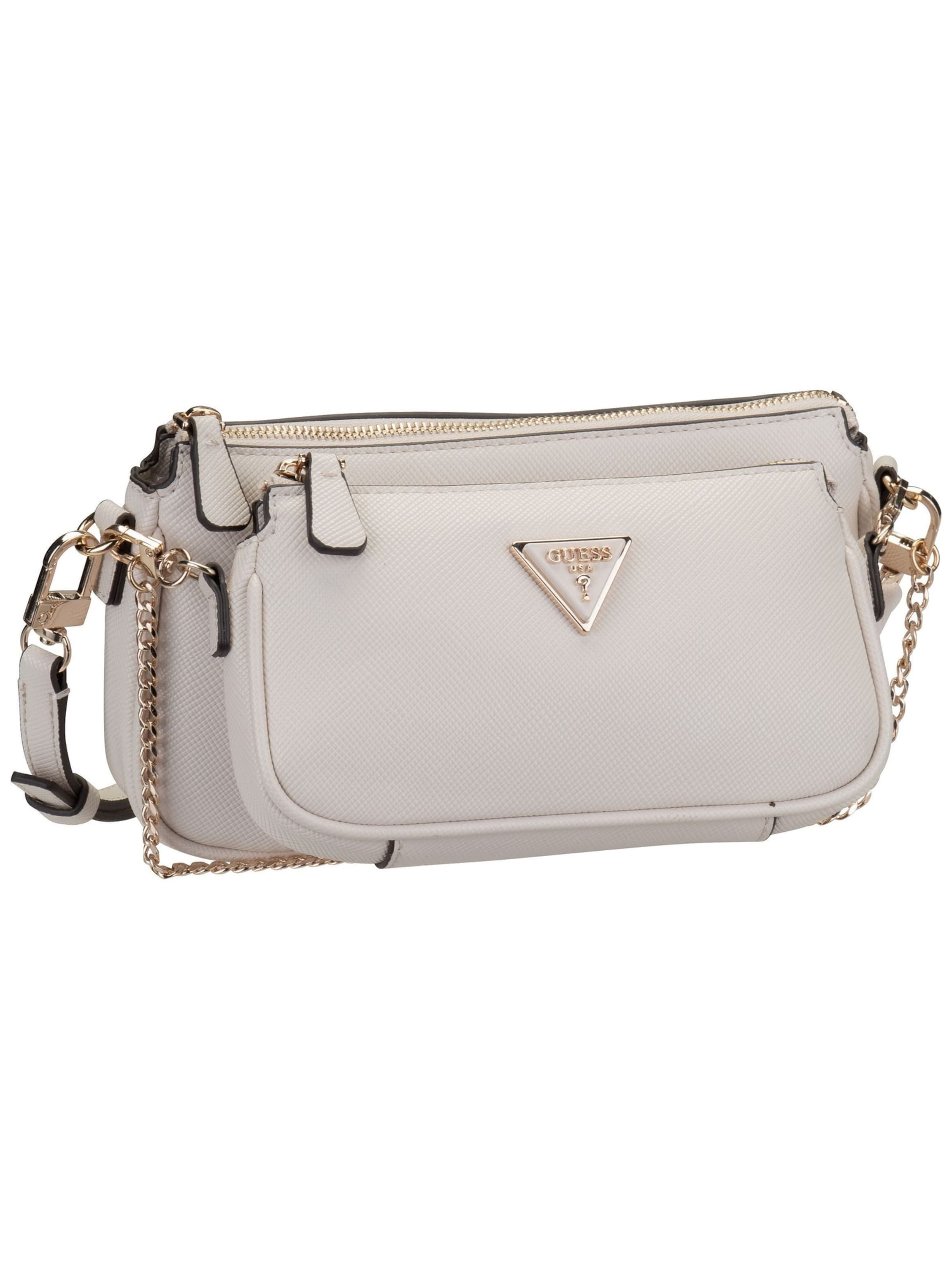 GUESS - Mala de ombro 'Noelle II' em bege: frente