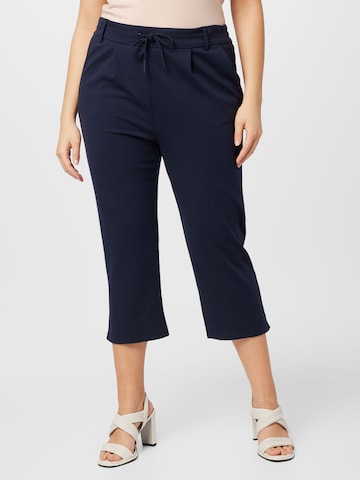 ONLY Carmakoma Regular Pleat-front trousers 'Goldtrash Classic' in Blue: front