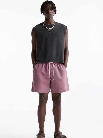 Shorts de bain Pull&Bear en rouge