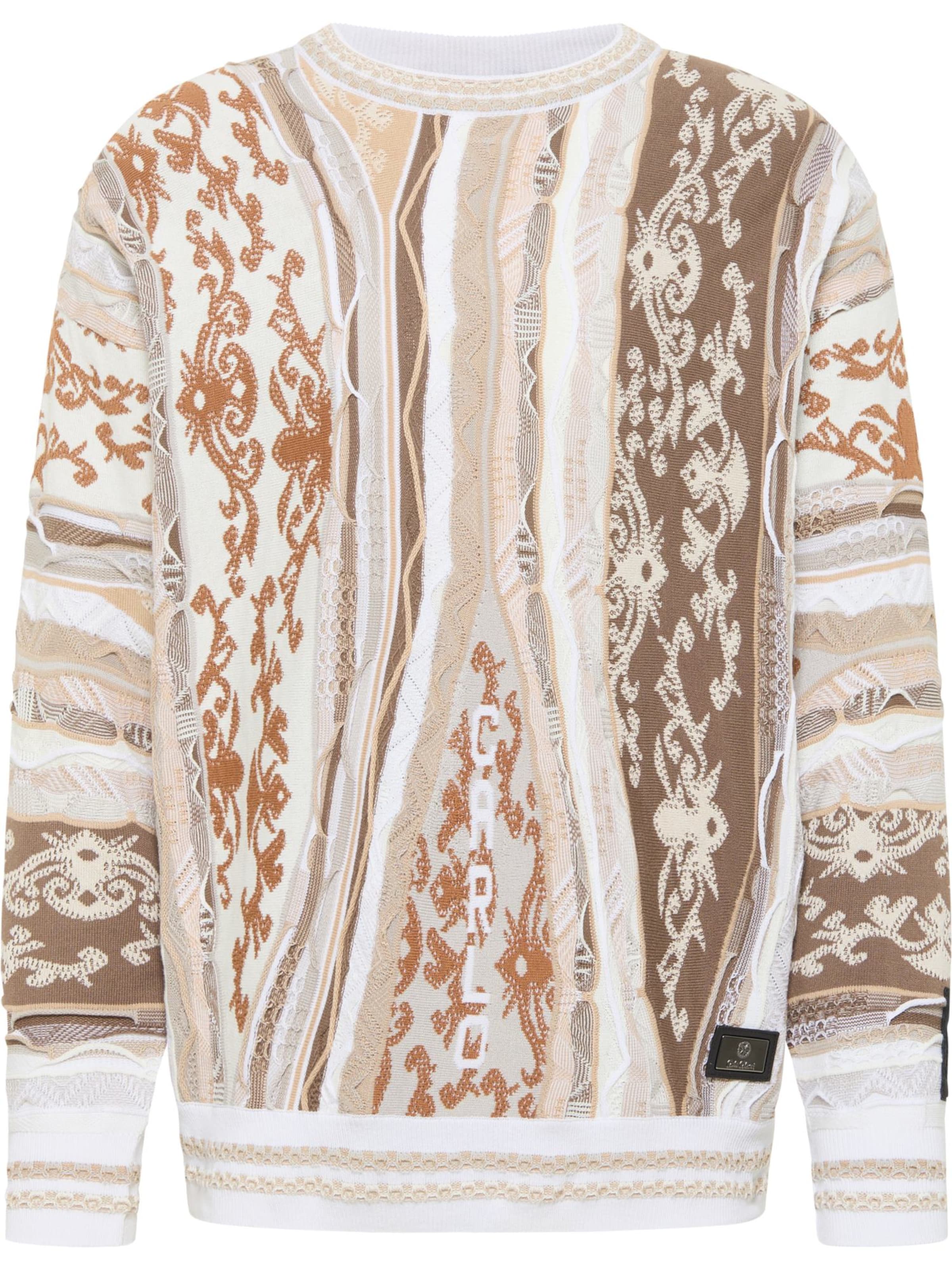 Pull-over ' di Cicco ' Carlo Colucci en beige : devant