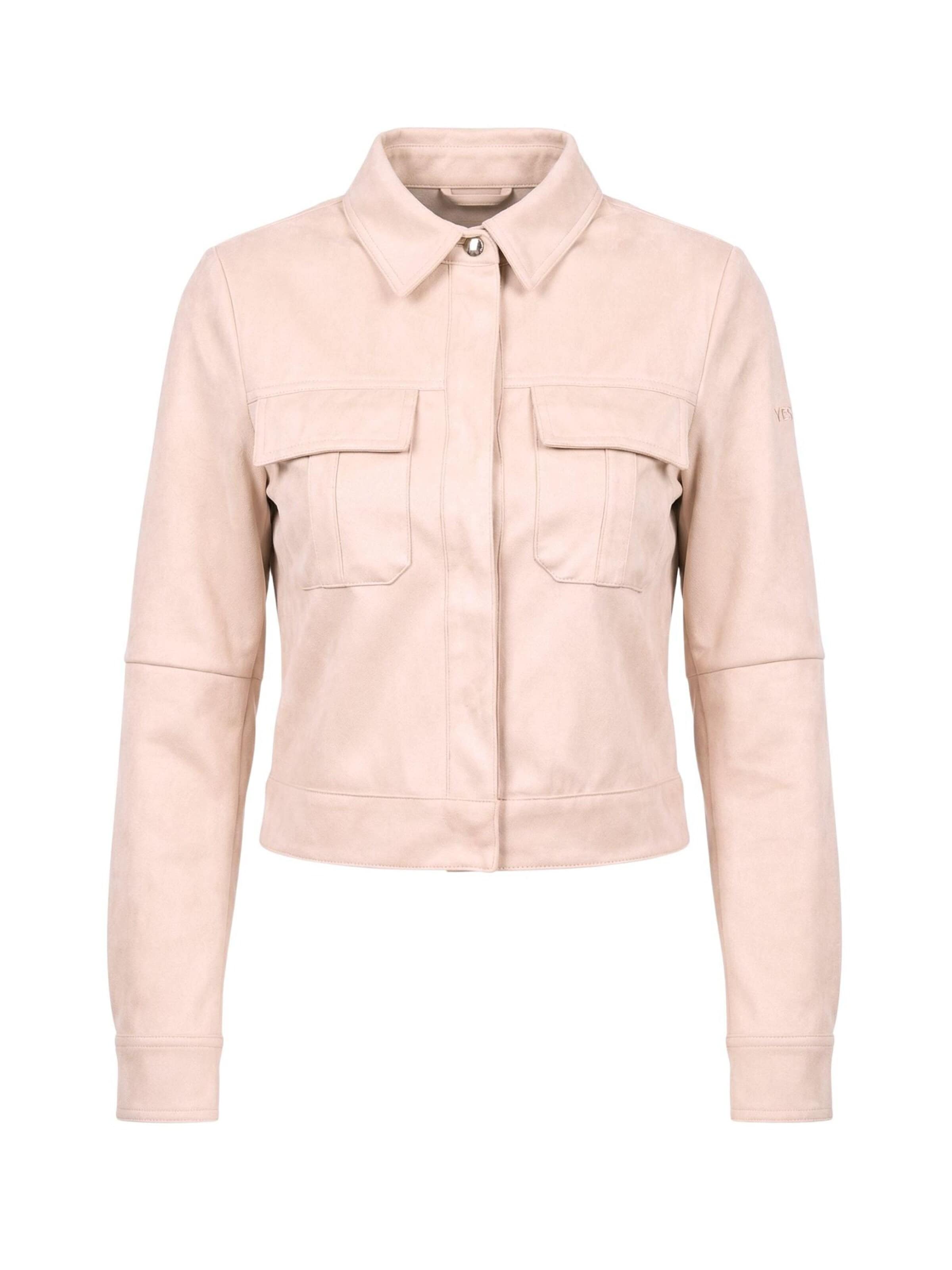 Yes Zee Between-season jacket 'YES ZEE GIUBBINO YES ZEE GIUBBINO' in Beige: front