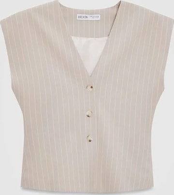 Gilet Dilvin en beige : devant