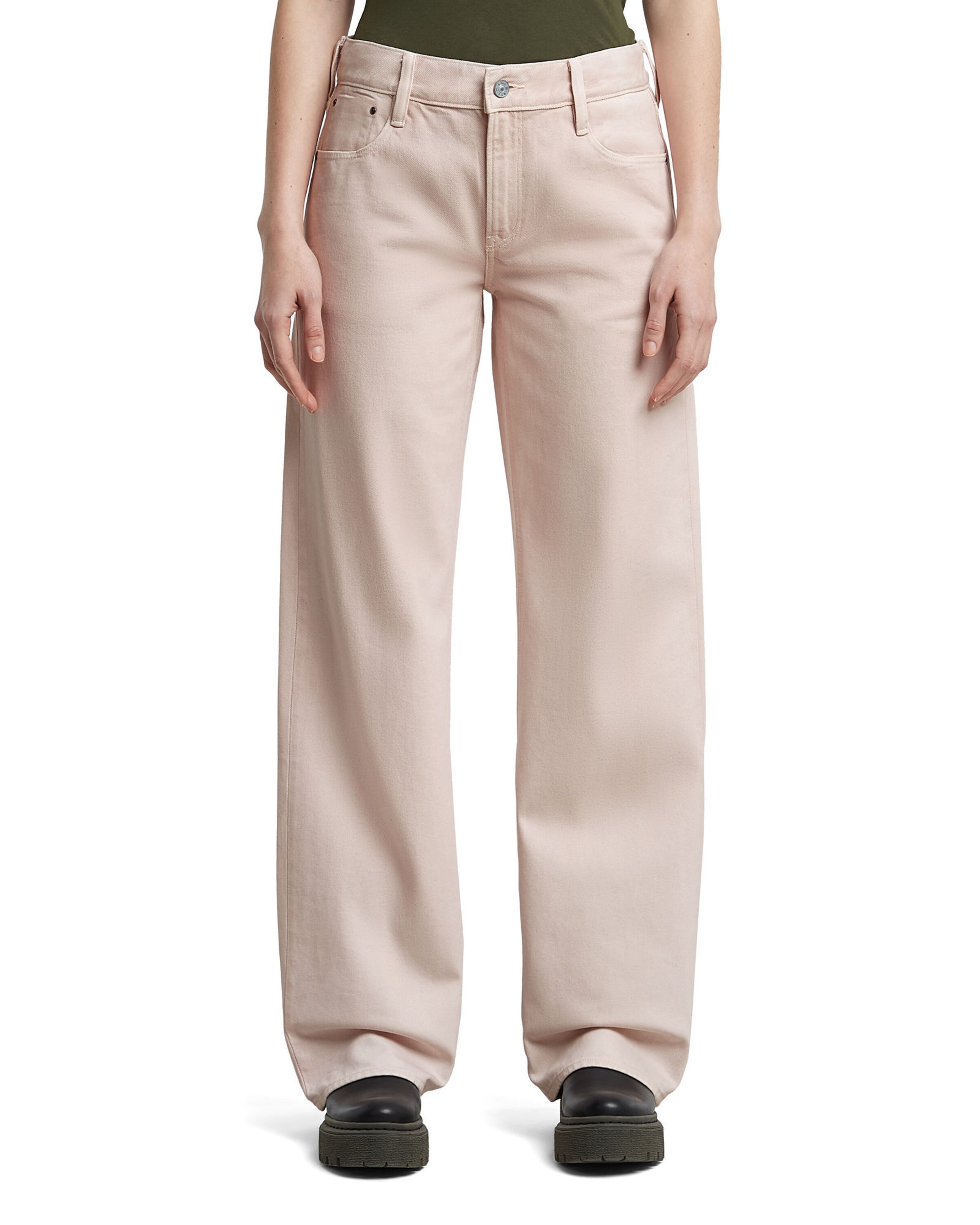 G-STAR Wide leg Jeans 'Judee' in Roze: voorkant