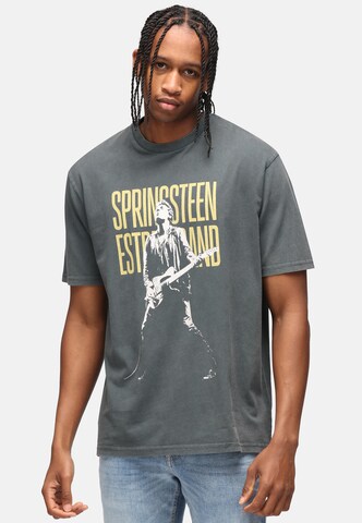 Recovered T-Shirt 'Bruce Springsteen Guitar' in Schwarz: Vorderseite