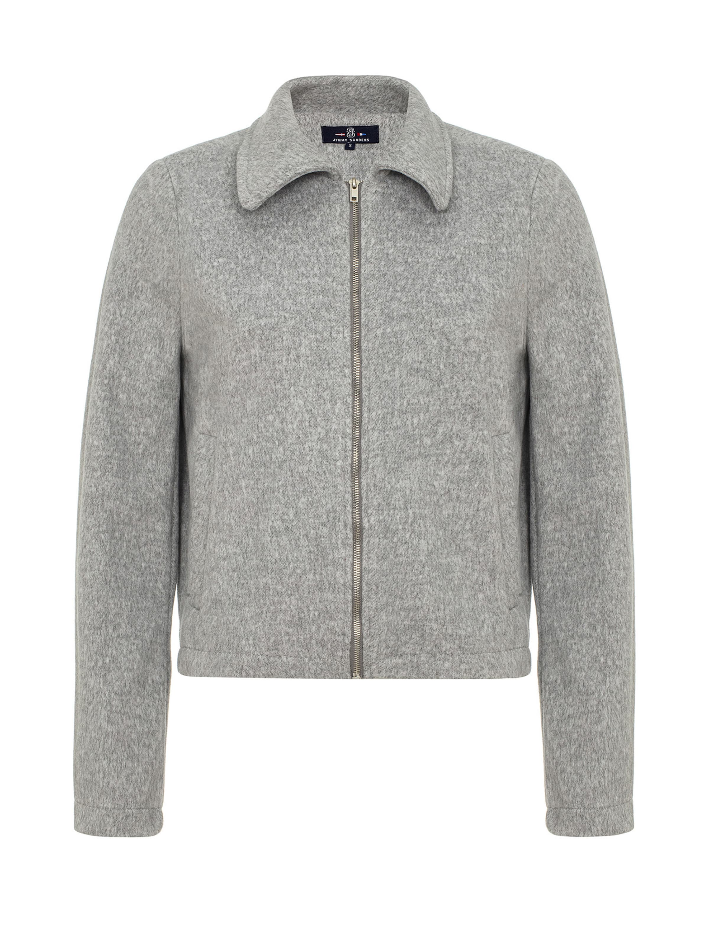 Jimmy Sanders Πλεκτή ζακέτα σε γκρι: μπροστά