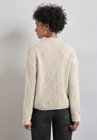 STREET ONE Pullover 'Chenille' in Weiß