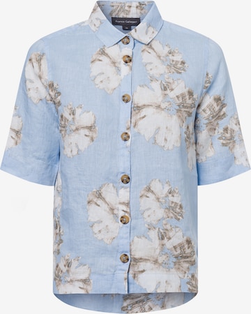 Franco Callegari Blouse in Blauw: voorkant