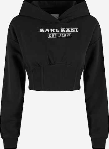 Karl KaniSweater majica - crna boja: prednji dio