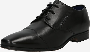 bugatti - Sapato com atacadores em preto: frente