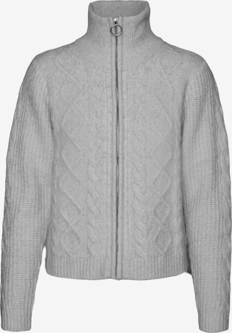 VERO MODA Knit Cardigan 'ALBA' in Grey: front