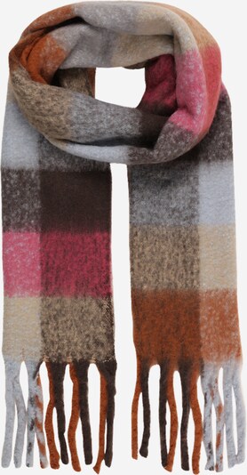 UNMADE Copenhagen Schal 'HANNY' in schoko / hellbraun / grau / pink, Produktansicht