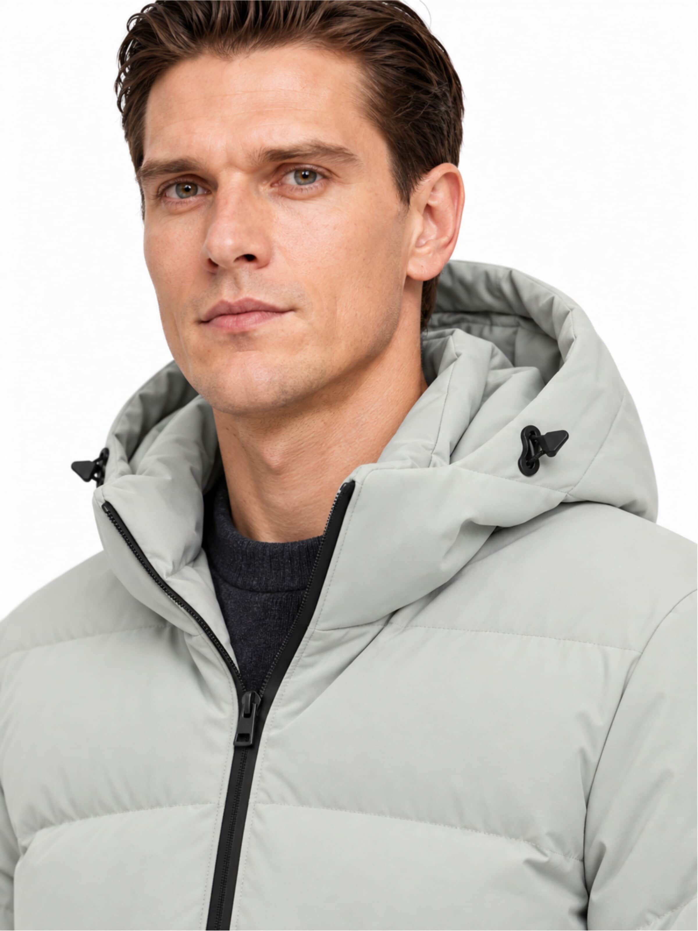 ALLTHEMEN Winter jacket 'Wärmekammer' in Beige