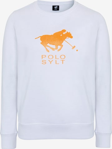 Polo Sylt Sweatshirt in White: front