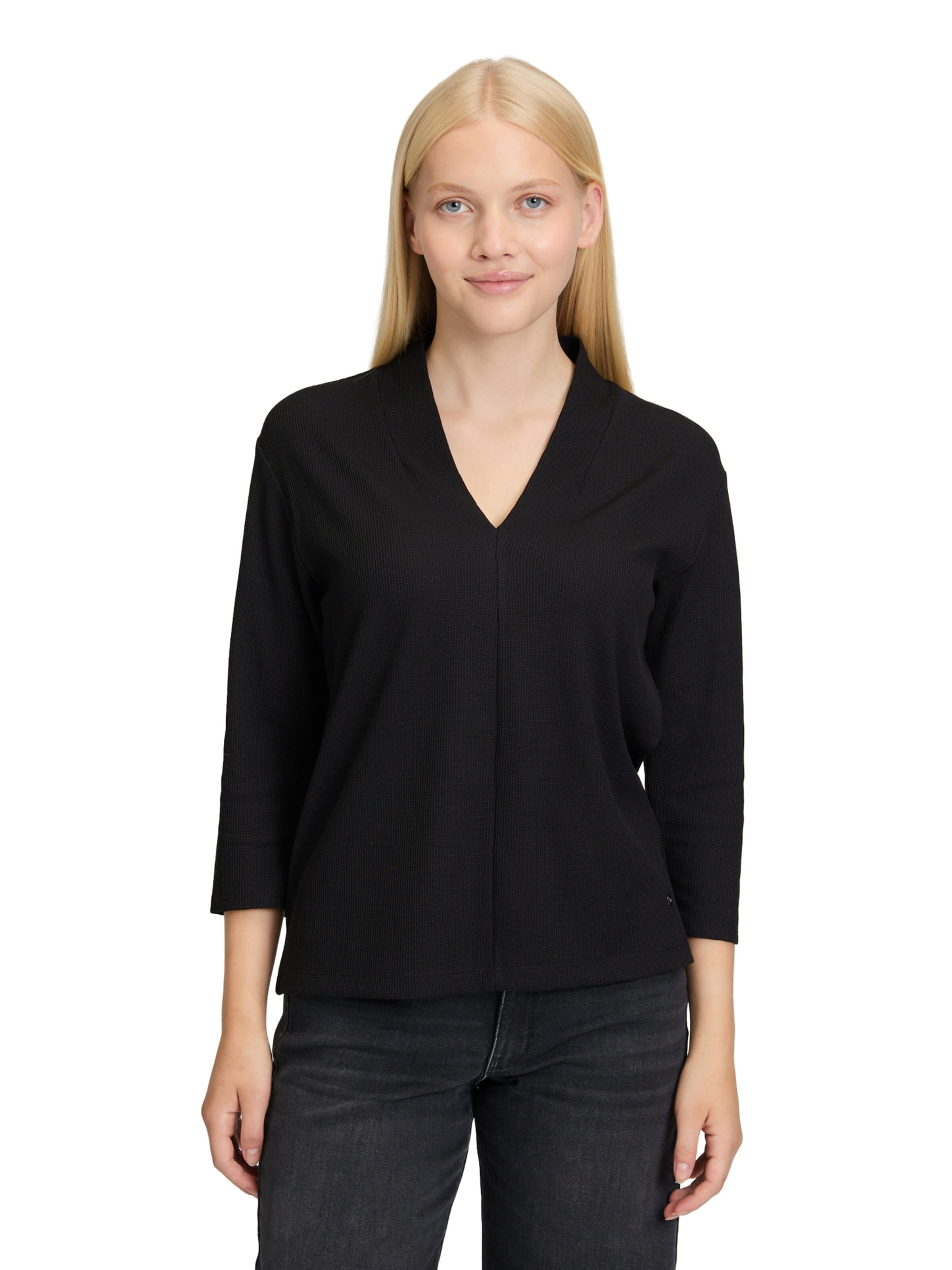 T-shirt Betty & Co en noir : devant