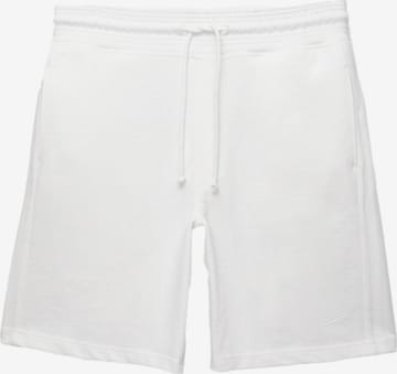 Pantalon Pull&Bear en blanc : devant