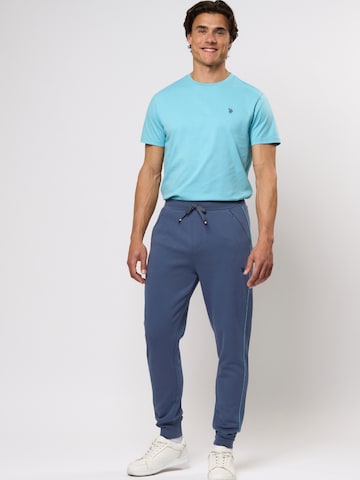 Effilé Pantalon 'Tano' U.S. POLO ASSN. en bleu
