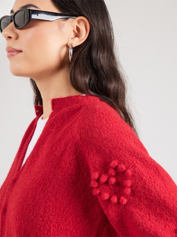 Cardigan 'VIMERIT' VILA en rouge