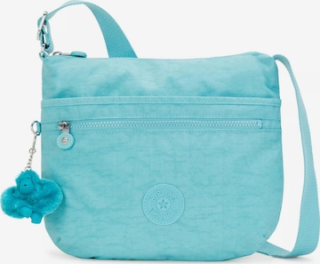 KIPLING - Mala de ombro 'Arto' em azul: frente