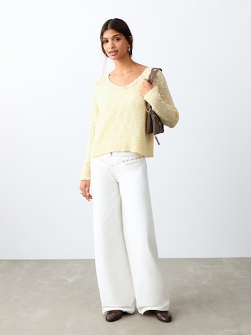 Pullover 'Rustic2' di MANGO TEEN in giallo