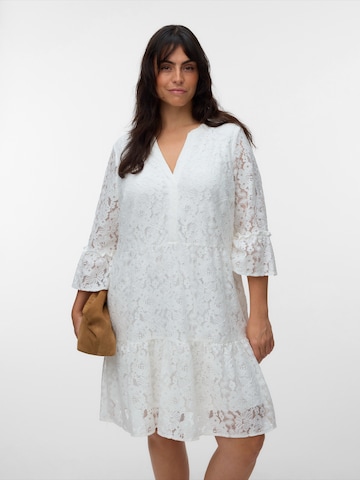 Vero Moda Curve Tuniek 'VMHONEY' in Wit: voorkant